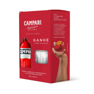 Aperitivo Campari 748ml + Copo